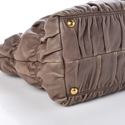 Prada Nappa Gaufre Tote Bambu 12 of 14