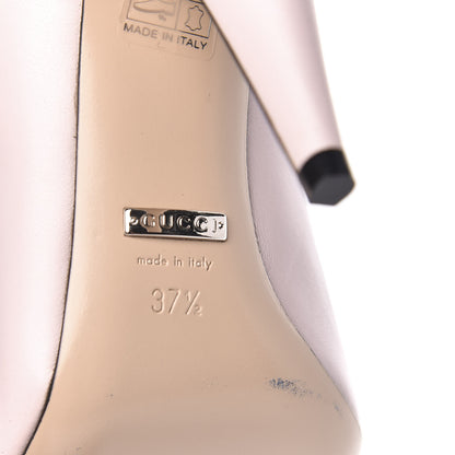 Gucci Nappa Bow High Heel Pumps 37.5 Light Powder Pink 7 of 11