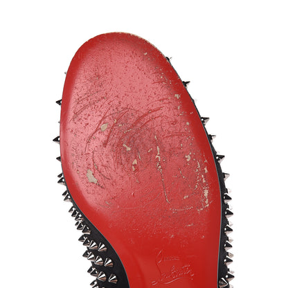 Christian Louboutin Suede Mens Rollerboy Spikes Flat Loafers 39.5 Black 9 of 14
