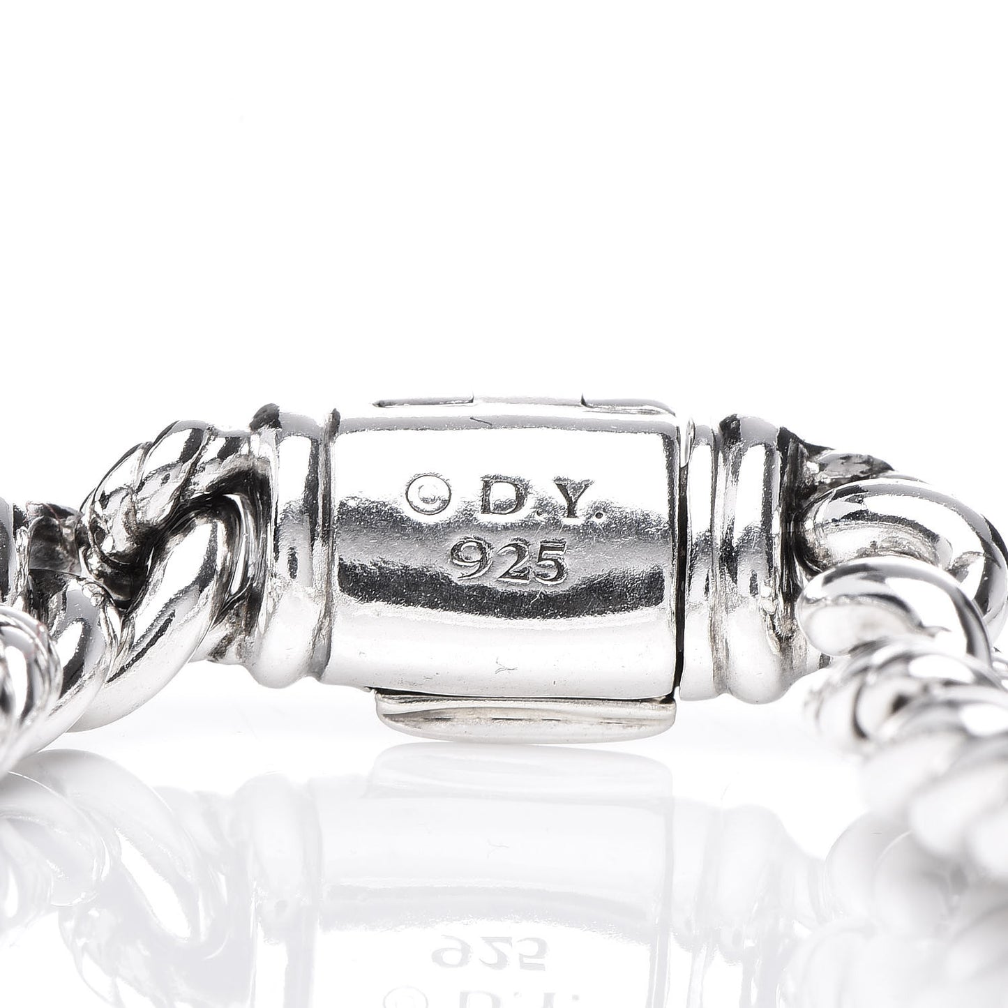 Sterling Silver Pave Diamond 6mm Petite ID Bracelet
