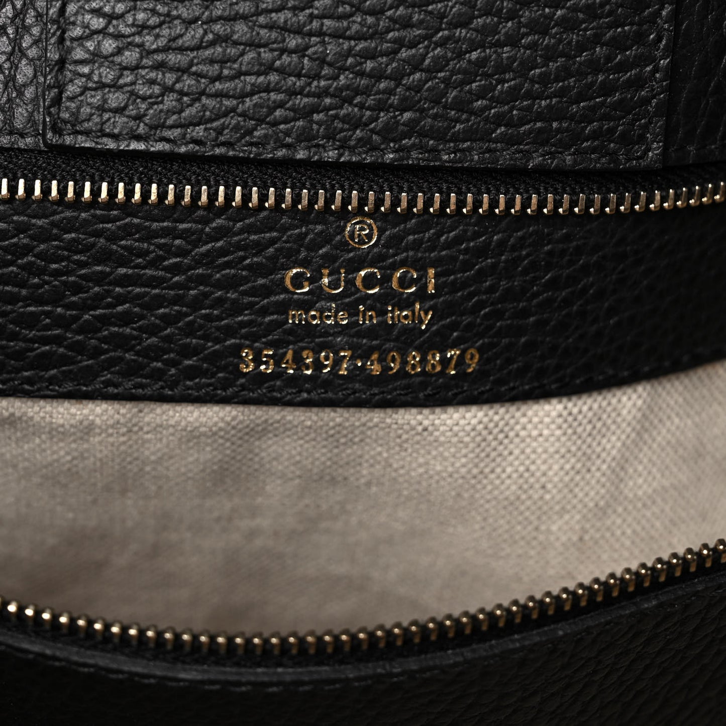 Pebbled Calfskin Medium Swing Tote Black