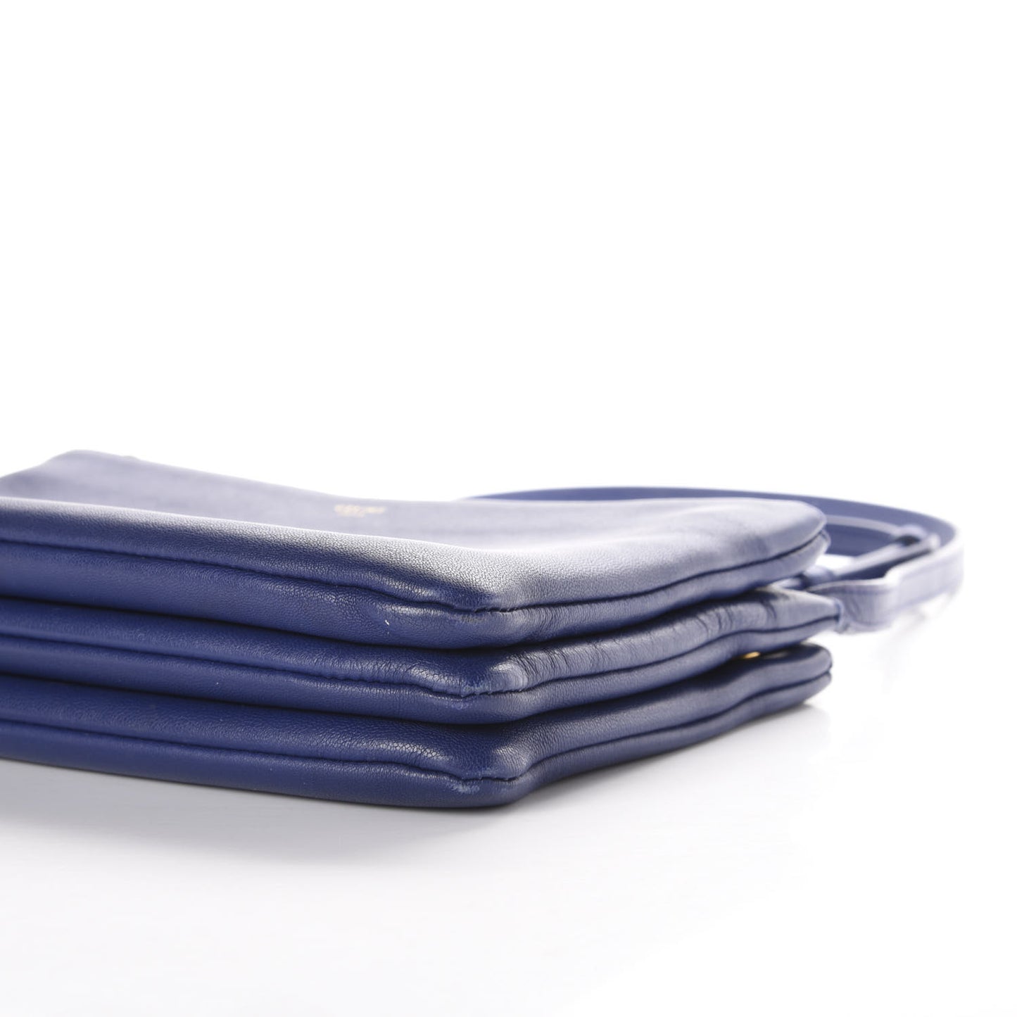 Lambskin Small Trio Crossbody Bag Indigo