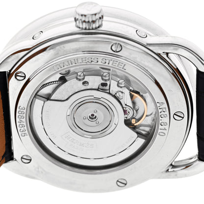 Hermes Stainless Steel Alligator 43mm Arceau Grande Lune Automatic Watch Bleu Abysse 4 of 5