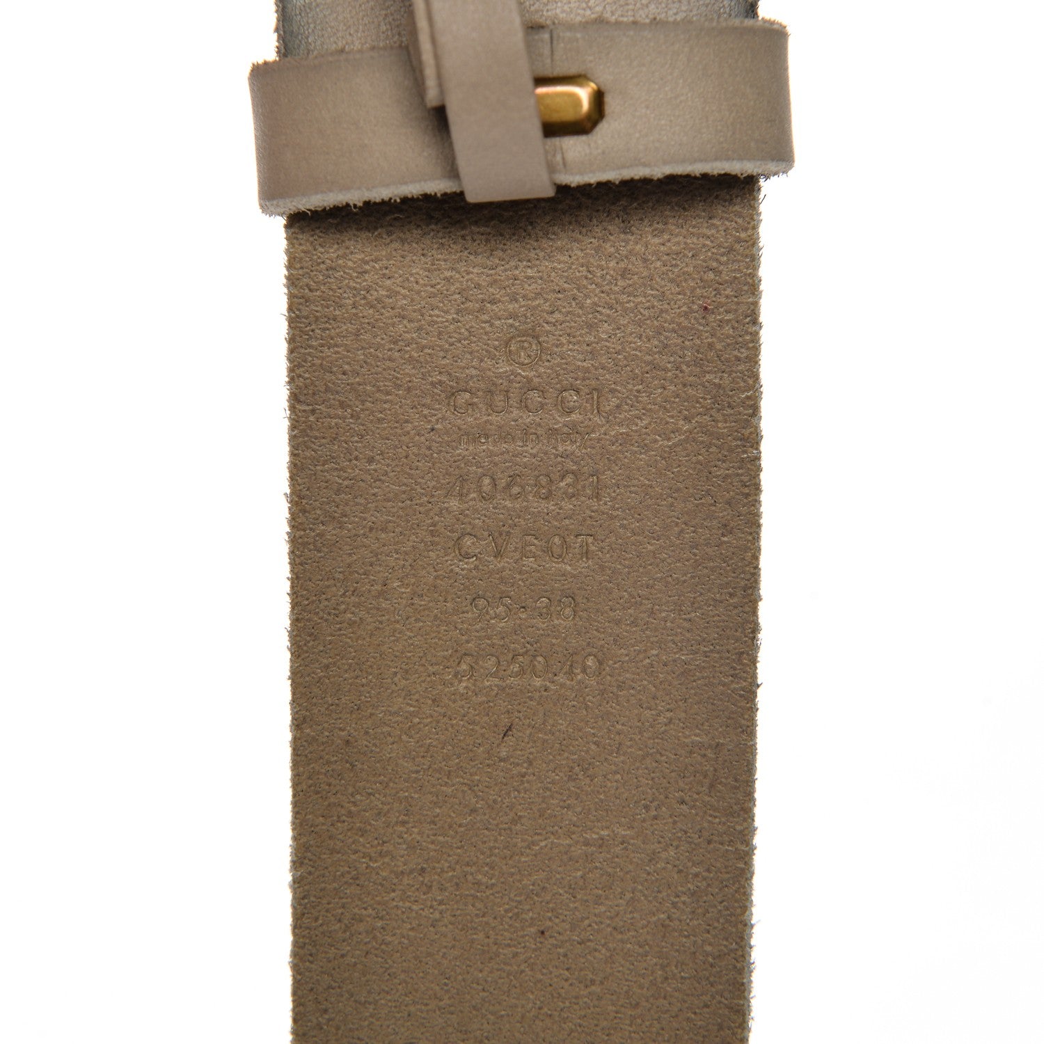Gucci Cuoio Toscano Double G 40mm Belt 95 38 Oatmeal 4 of 7
