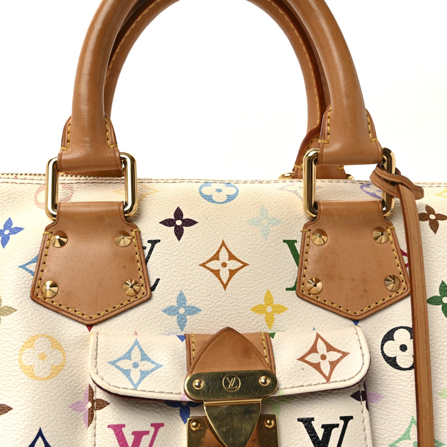Louis Vuitton Monogram Multicolor Speedy 30 White 1812066