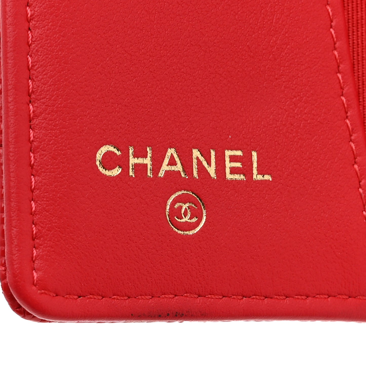 Caviar Quilted Classic 4 Key Holder Wallet Red