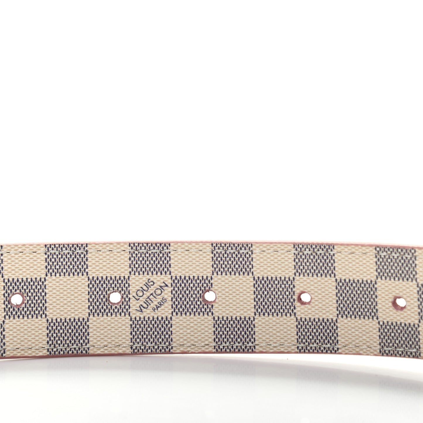 Damier Azur 30mm LV Initiales Reversible Belt 90 36 Pink