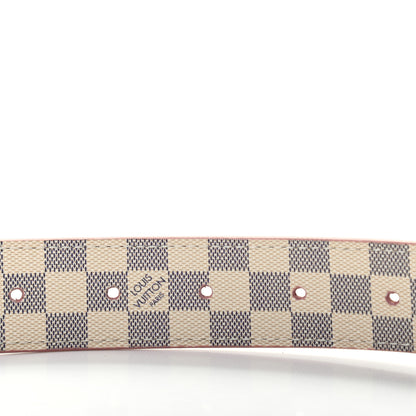 Louis Vuitton Damier Azur 30mm LV Initiales Reversible Belt 90 36 Pink 5 of 5