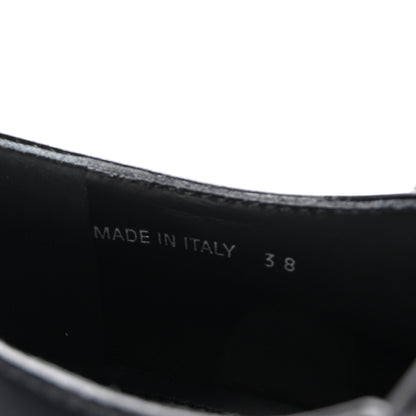 Prada Spazzolato Mary Jane T Strap 40mm Loafers 38 Black 9 of 9