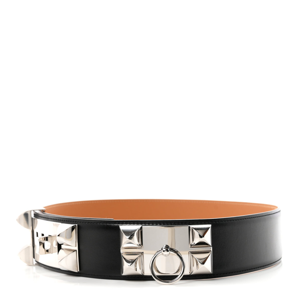 Hermes Box Collier De Chien CDC 50mm Belt 75 30 Black 1 of 5