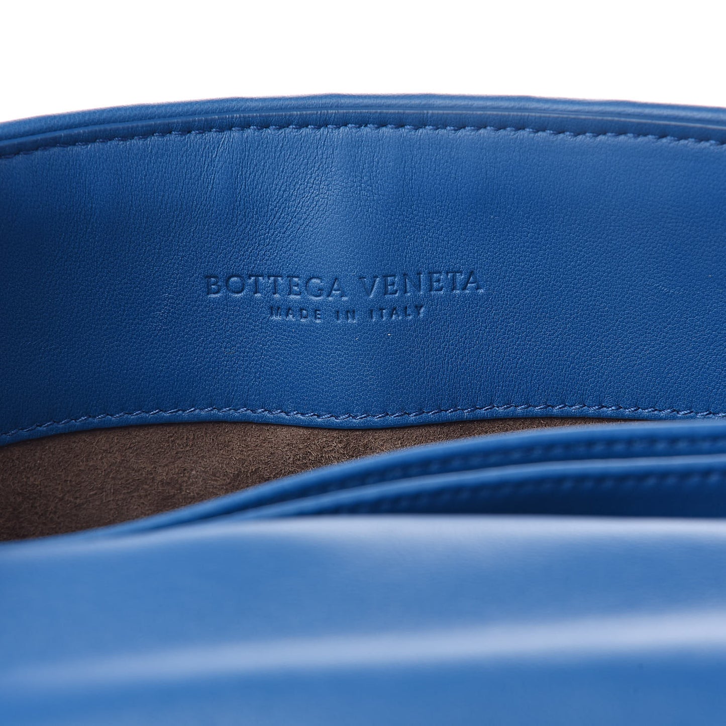 Nappa Intrecciato Baby Olimpia Shoulder Bag Bleuette
