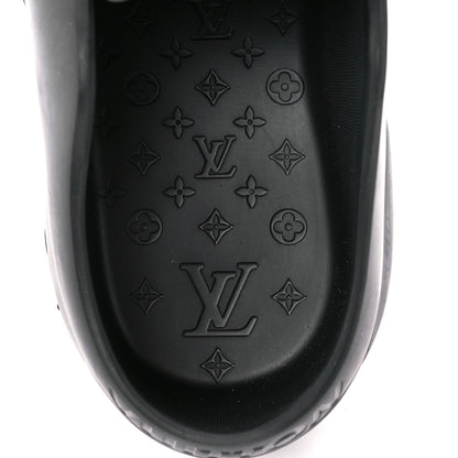 Louis Vuitton Rubber Mens Shark Clogs 7 8 Black 9 of 11