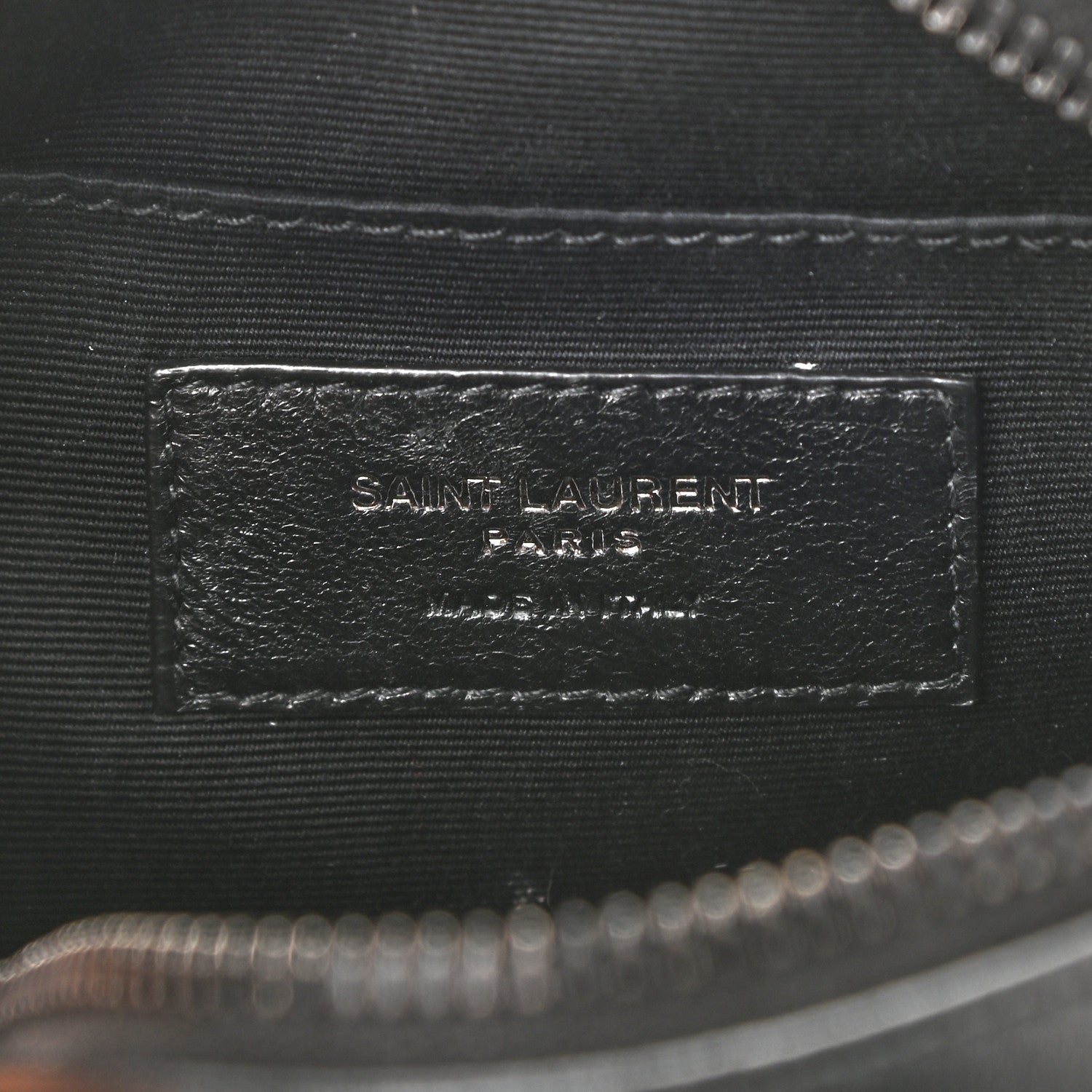 Saint Laurent Calfskin Matelasse Chevron Round Vinyle Camera Bag Black 5 of 9