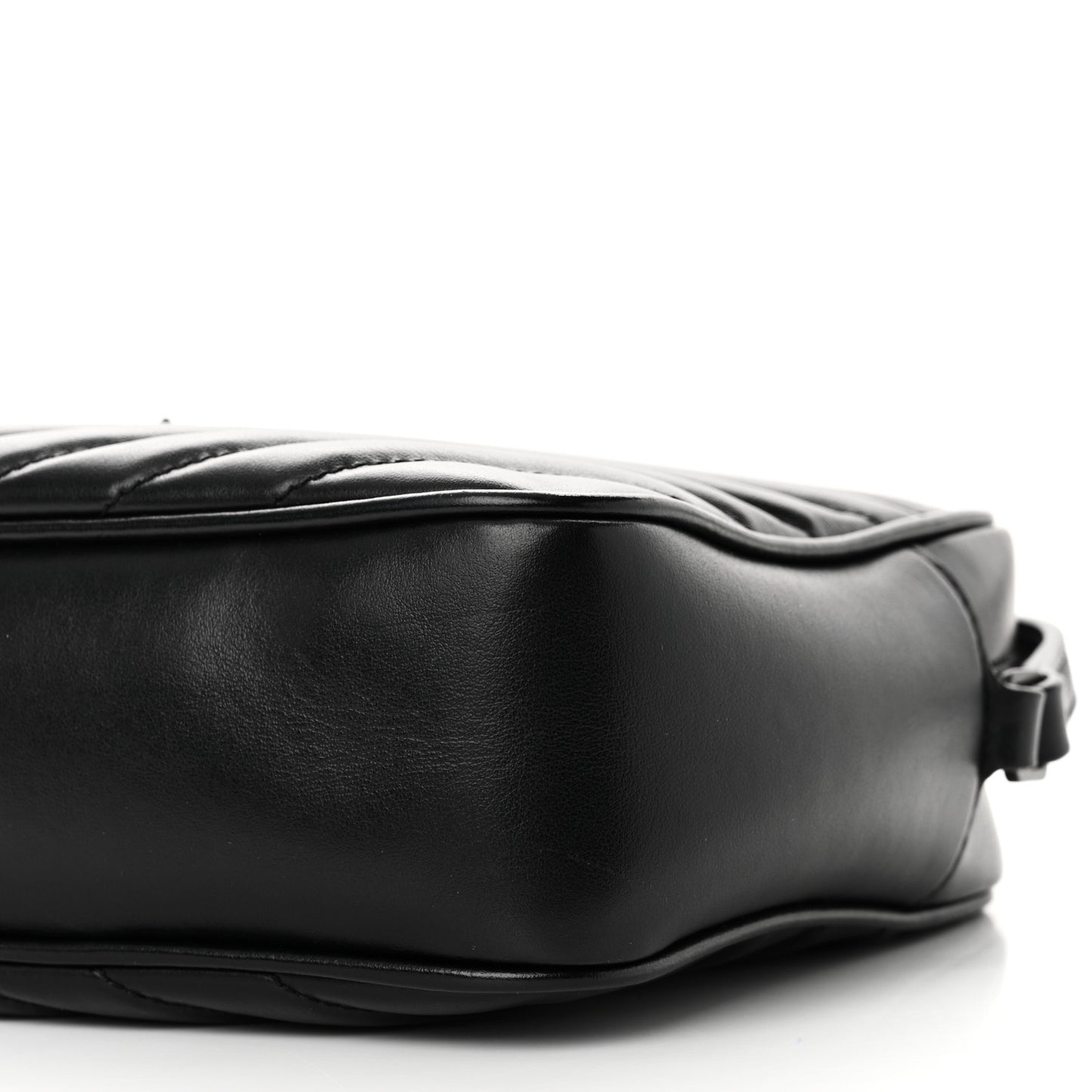Calfskin Matelasse Monogram Monochrome Lou Camera Bag Black