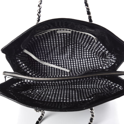 Chanel Vinyl Large Lipstick Tote Black 5 of 13
