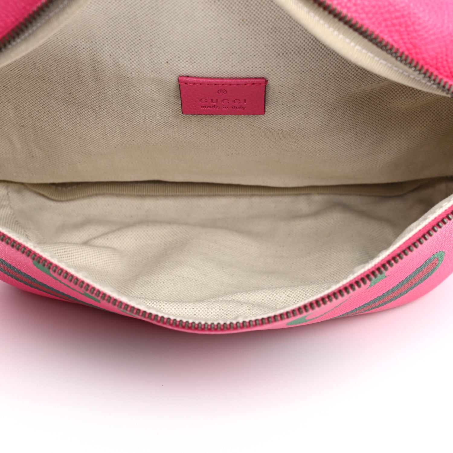 Gucci Grained Calfskin Logo Belt Bag Pink 5 of 10