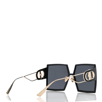 Christian Dior Acetate Square 30 Montaigne Sunglasses Black Gold 4 of 9