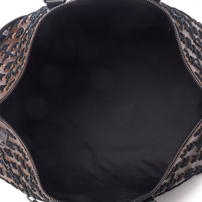 Louis Vuitton Monogram Tuffetage Keepall Triangle Bandouliere 50 Black Black 6 of 8
