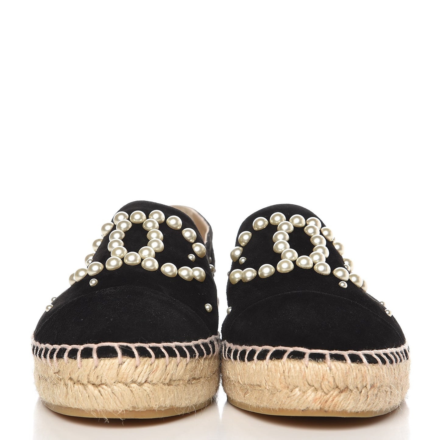 Suede Pearl CC Espadrilles 39 Black