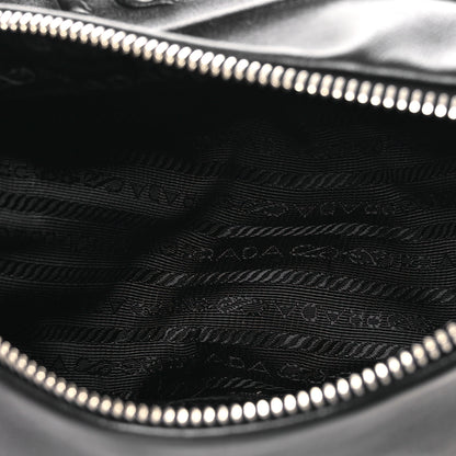 Prada Grace Lux Triangle Shoulder Bag Black 5 of 12