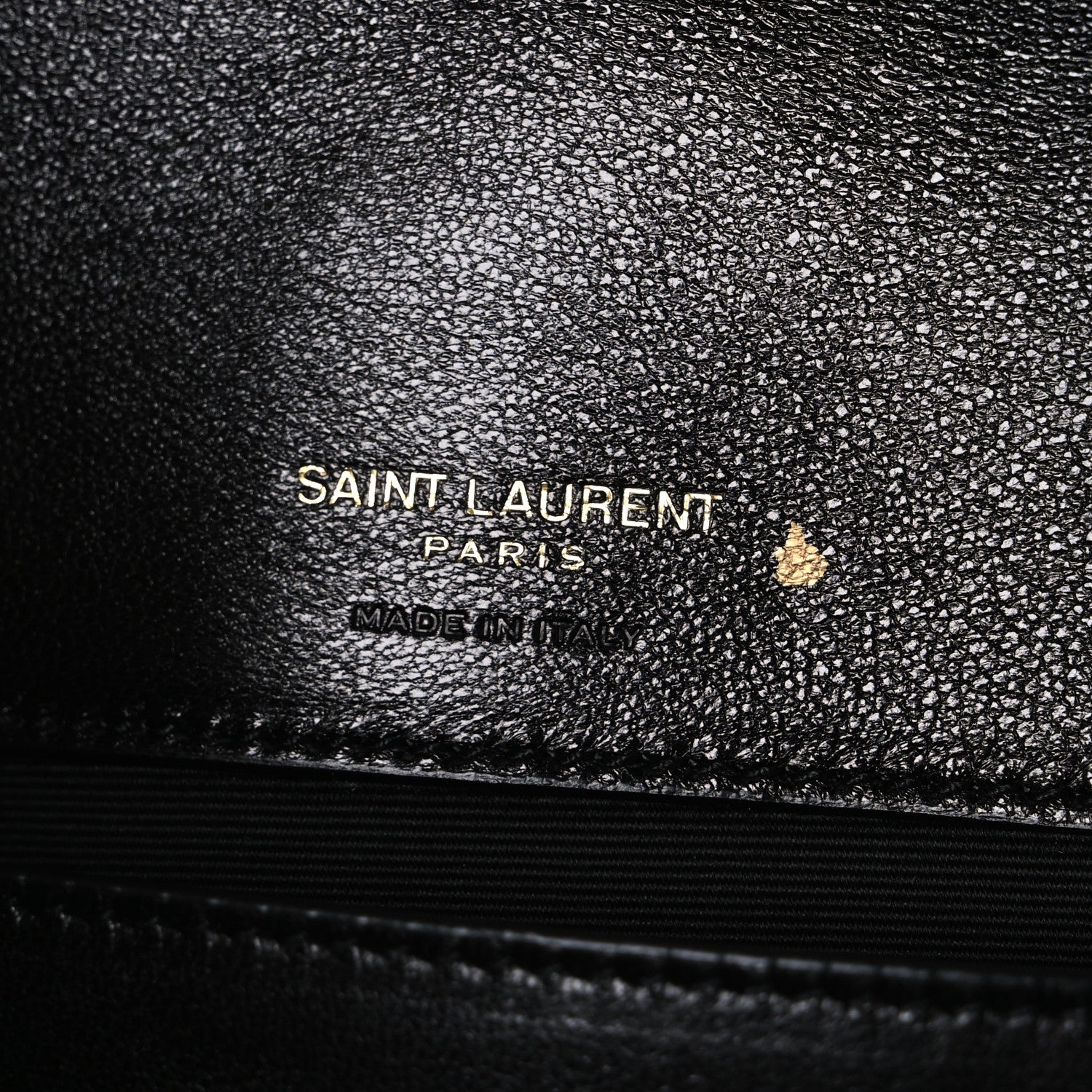 Saint Laurent Lambskin Chevron Quilted Small Loulou Black 7 of 11