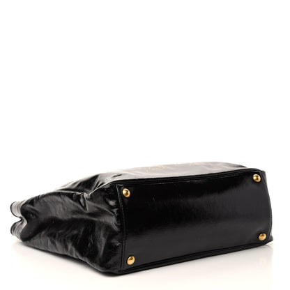 Saint Laurent Textured Patent Small Y-Mail Tote Black 4 of 10