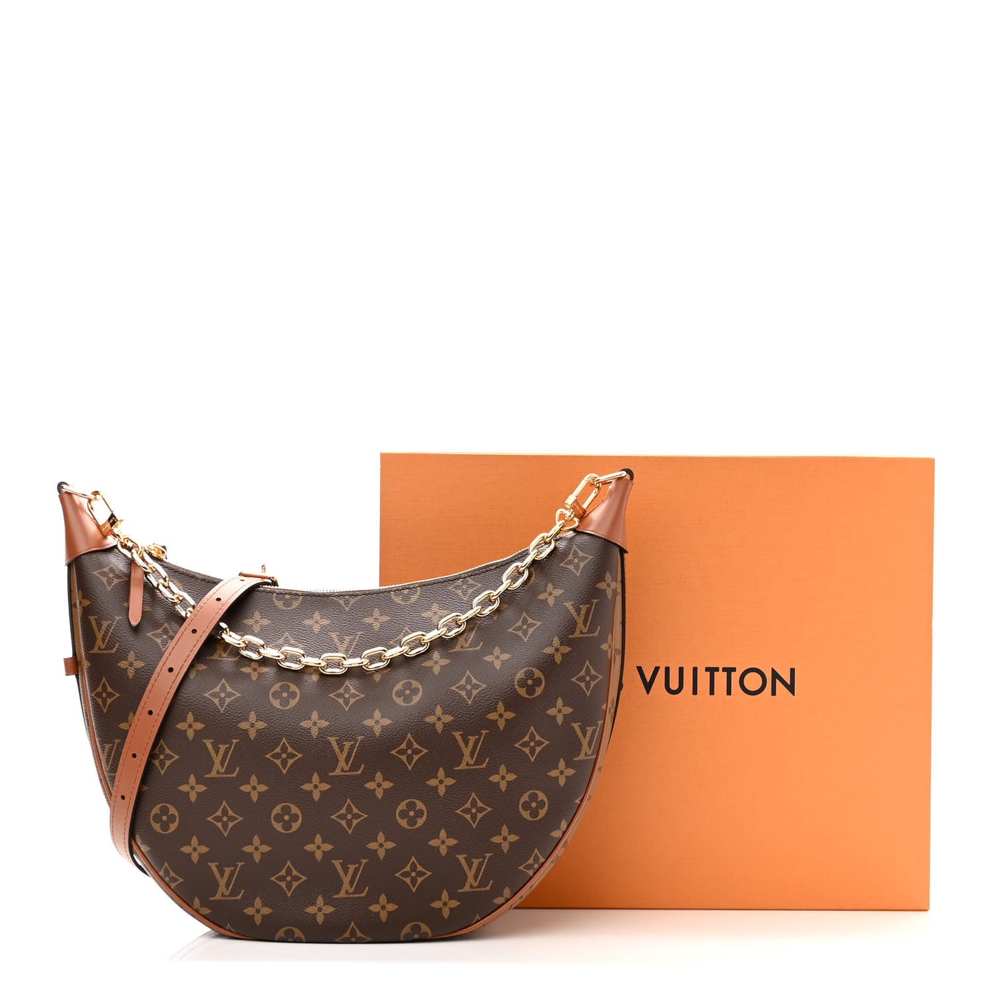 Reverse Monogram Loop Hobo