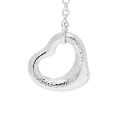 Tiffany Sterling Silver Elsa Peretti Open Heart Drop Earrings 4 of 4