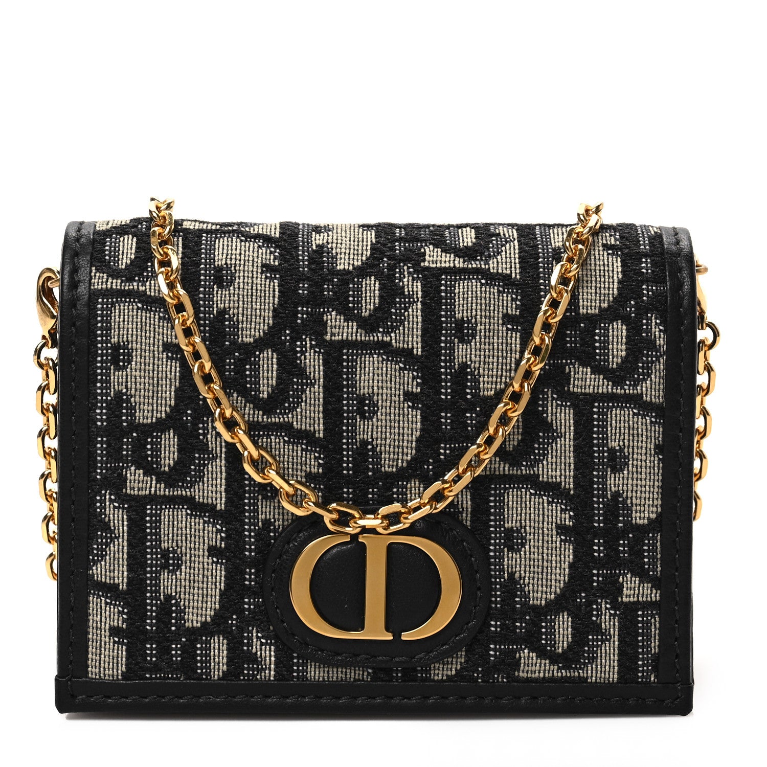 Christian Dior Oblique Nano 30 Montaigne Pouch Blue 1 of 6