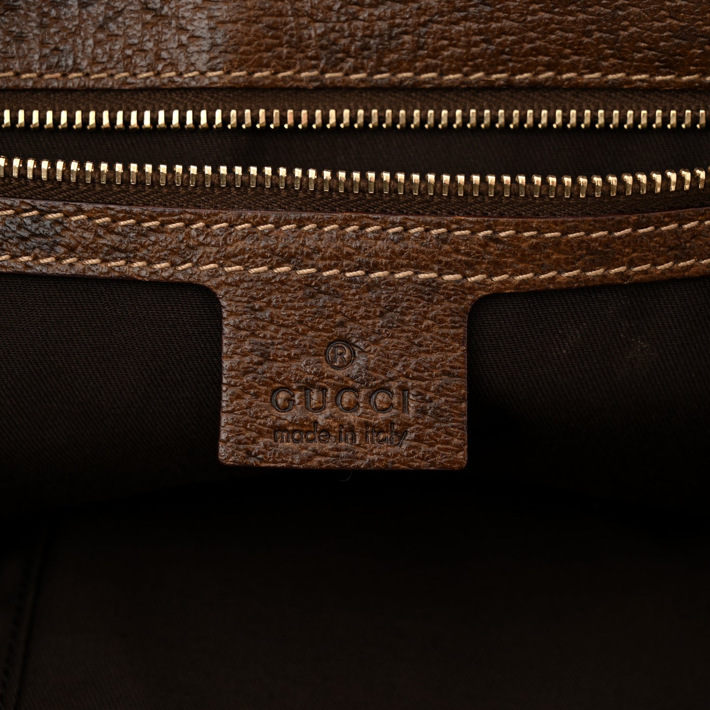 Monogram Piston Lock Tote Brown