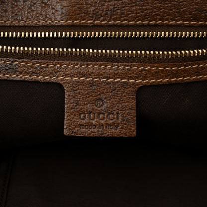 Gucci Monogram Piston Lock Tote Brown 6 of 13