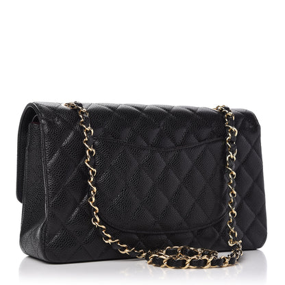 Chanel Caviar Quilted Medium Double Flap Black 3 of 10