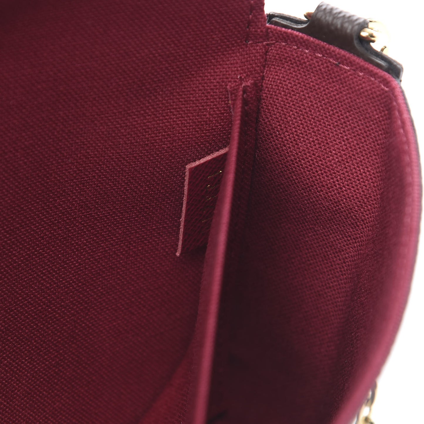 Monogram Pochette Felicie Chain Wallet Fuchsia