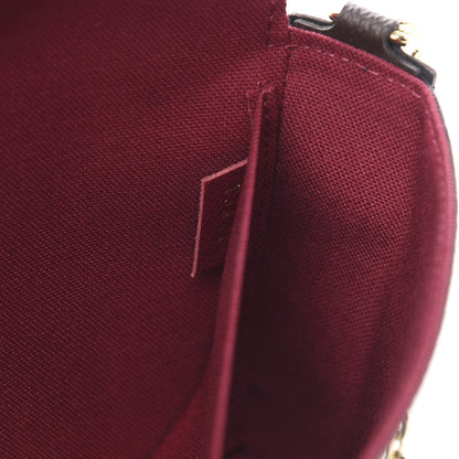 Louis Vuitton Monogram Pochette Felicie Chain Wallet Fuchsia 9 of 13