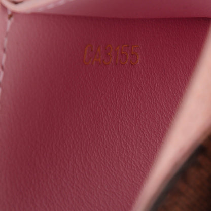 Louis Vuitton Damier Ebene Caissa Card Holder Rose Ballerine 7 of 7