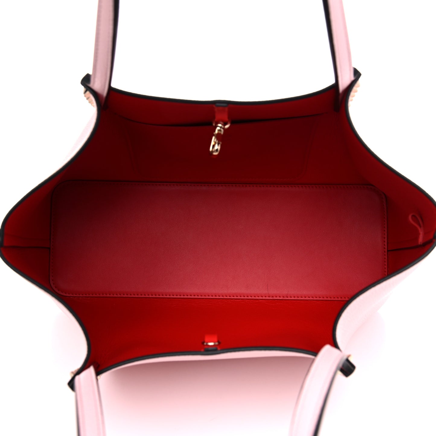 Embossed Calfskin Spiked Small Cabarock Shopper Tote Pink
