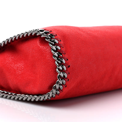 Stella McCartney Shaggy Deer Mini Falabella Fold Over Tote Red 8 of 9