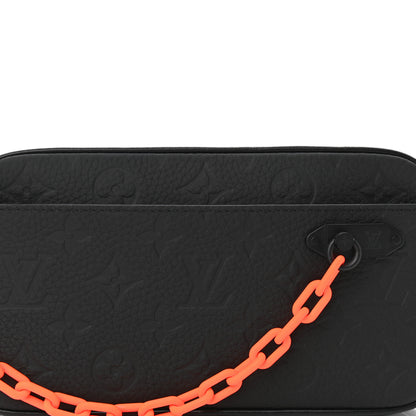 Louis Vuitton Taurillon Monogram Uniformes Solar Ray Soft Pochette Volga Belt Bag Black 6 of 8