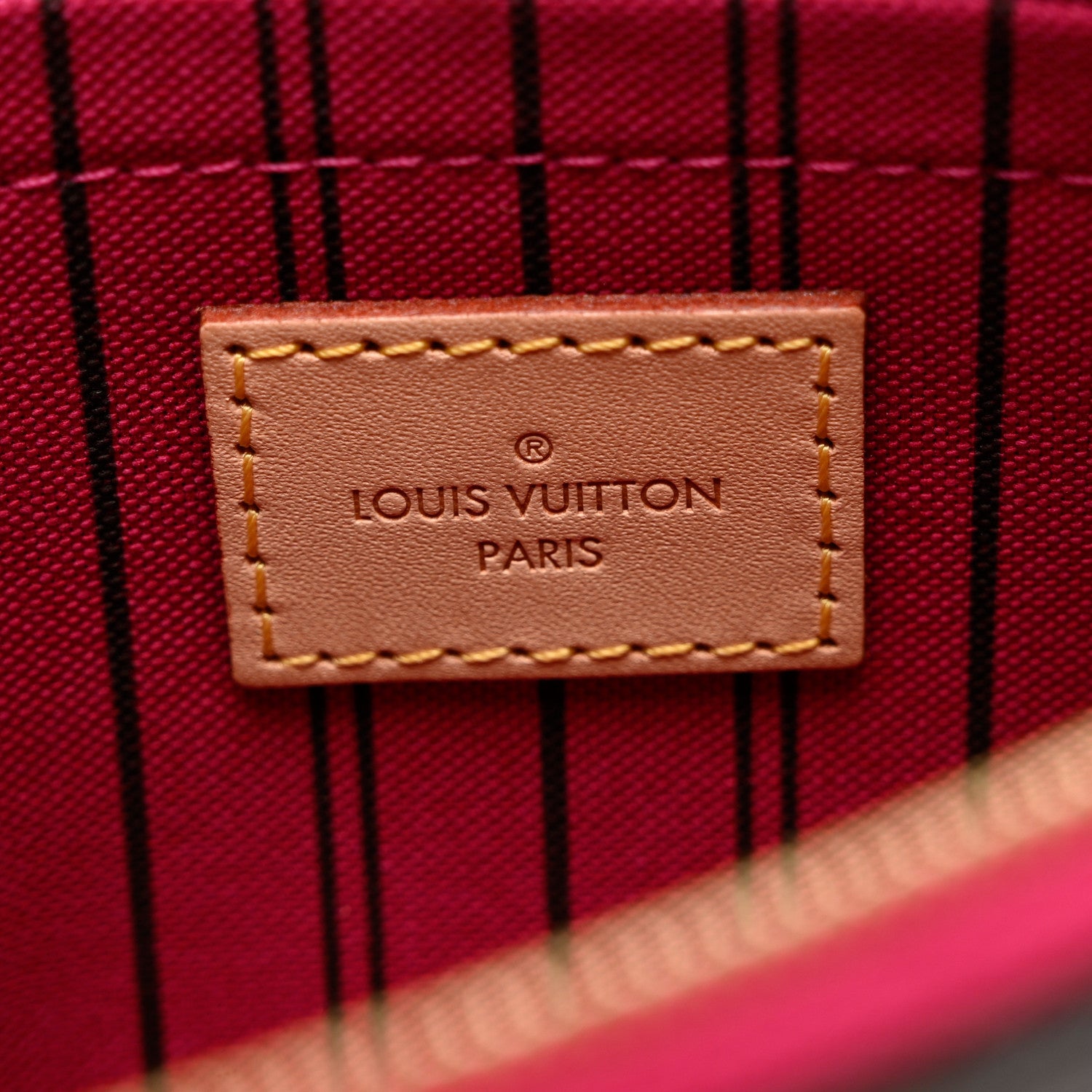 Louis Vuitton Monogram Neverfull MM GM Pochette Fuchsia 6 of 8