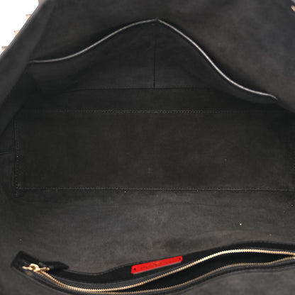 Valentino Garavani Grained Calfskin Rockstud Shoulder Tote Black 5 of 10