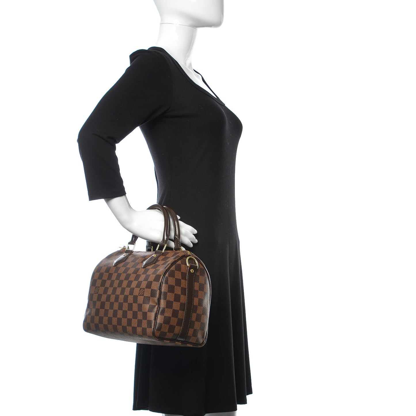Damier Ebene Speedy Bandouliere 25