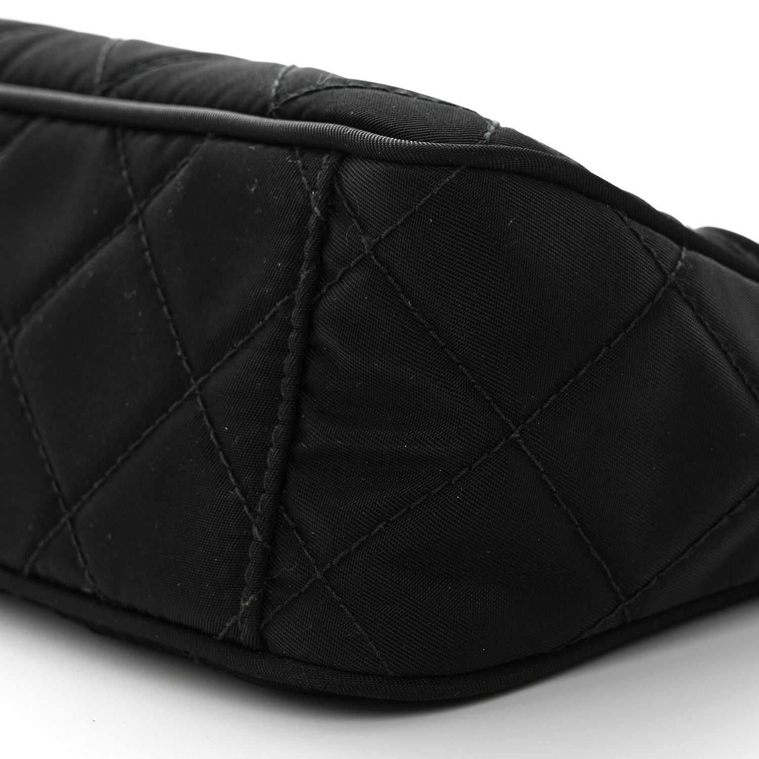 Prada Nylon Tessuto Impuntu Quilted Crossbody Bag Black 10 of 10