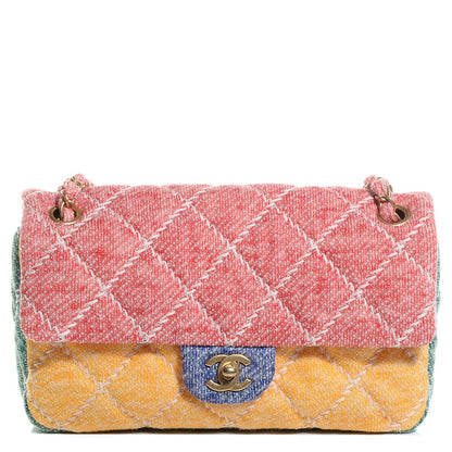 Chanel Jersey Quilted Fabrics and Co Medium Flap Multicolor 1 of 9