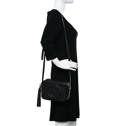 Gucci Pebbled Calfskin Small Soho Disco Bag Black 2 of 16