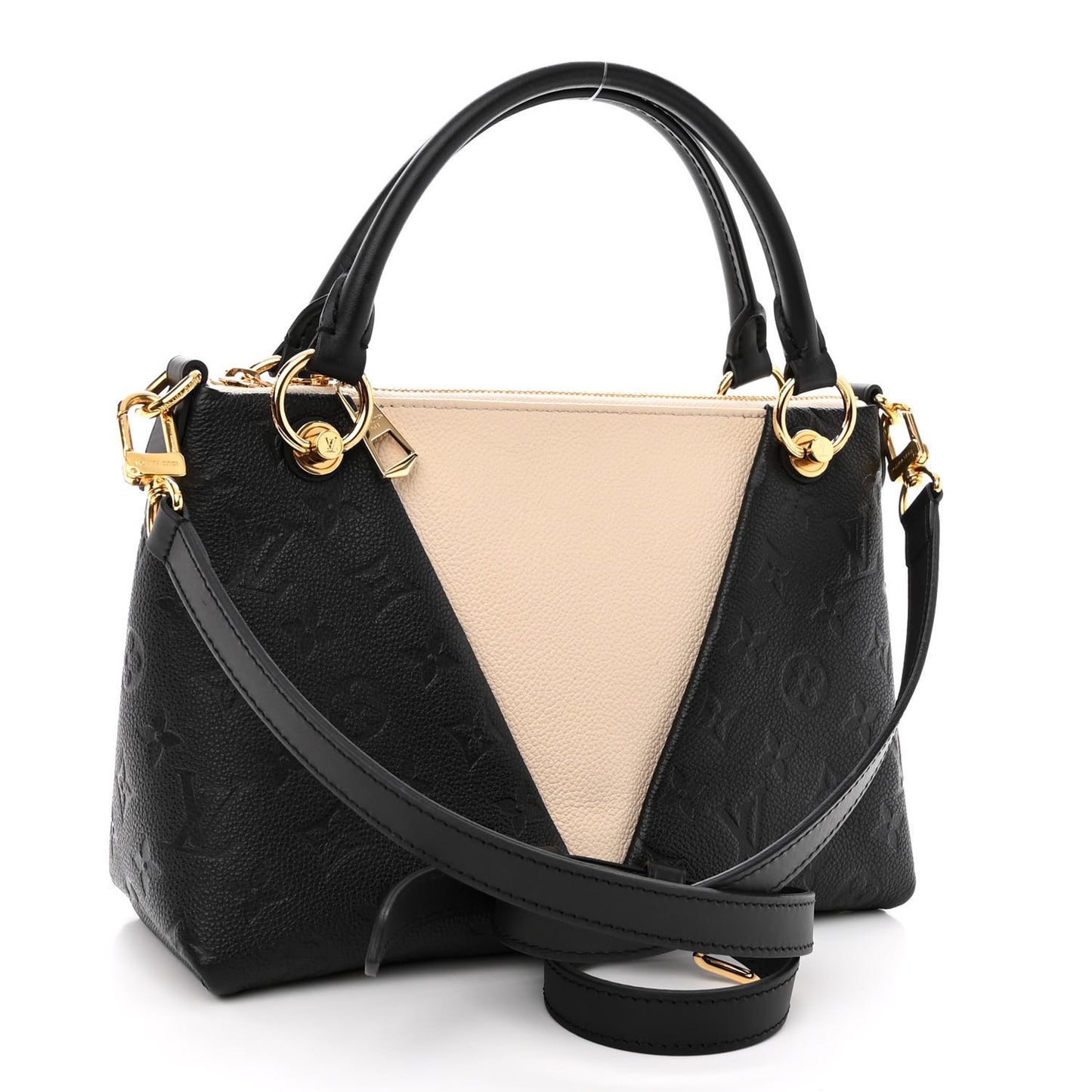 Empreinte V Tote BB Black Creme