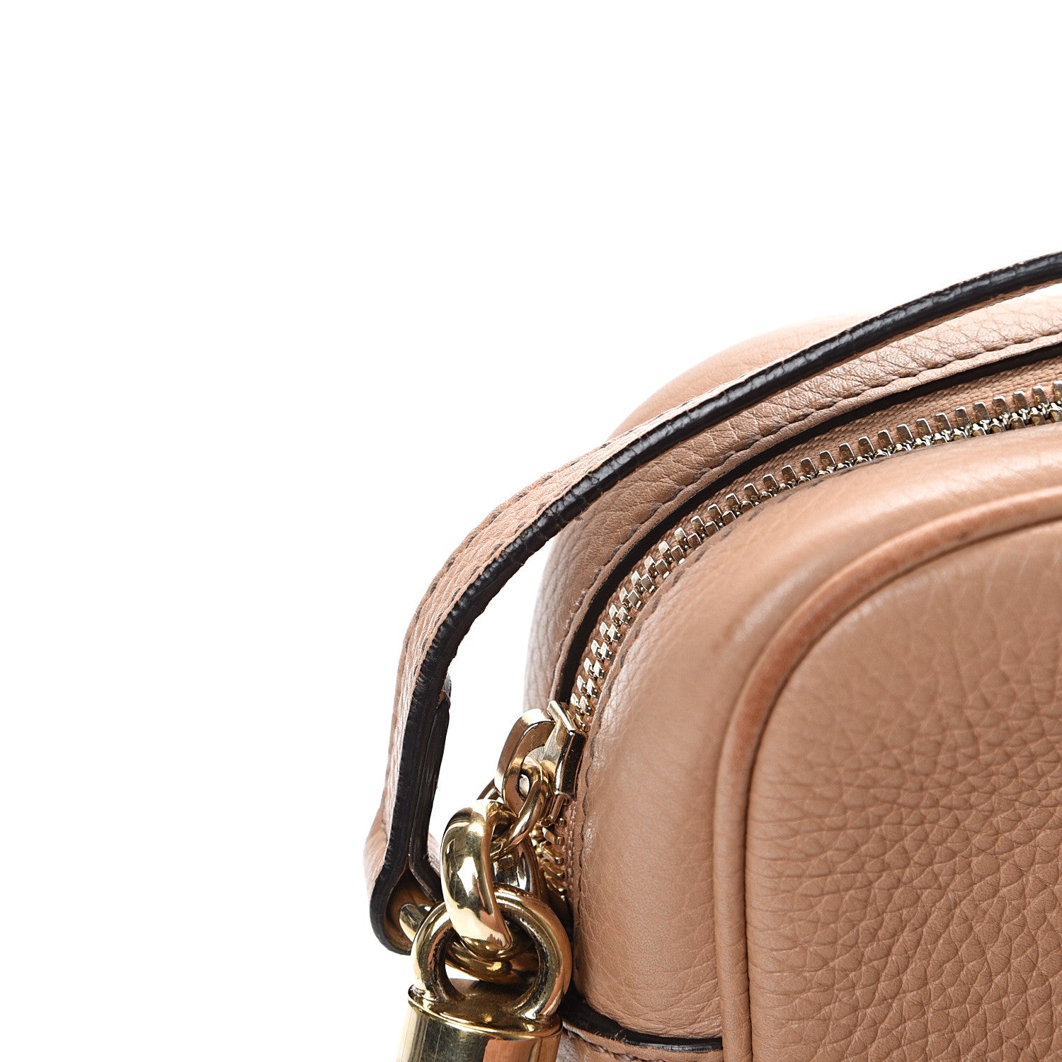 Gucci Pebbled Calfskin Small Soho Disco Bag Camelia 16 of 17