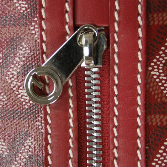 Goyard Goyardine Trolley MM Rolling Suitcase Red 10 of 10