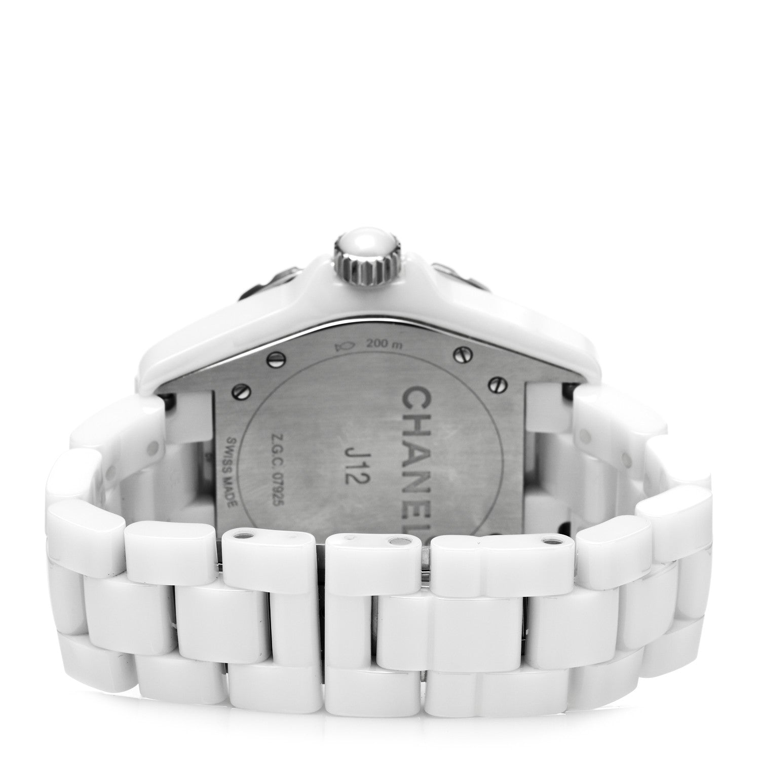 Chanel Stainless Steel Ceramic 38mm J12 Automatic Watch White 3 of 4