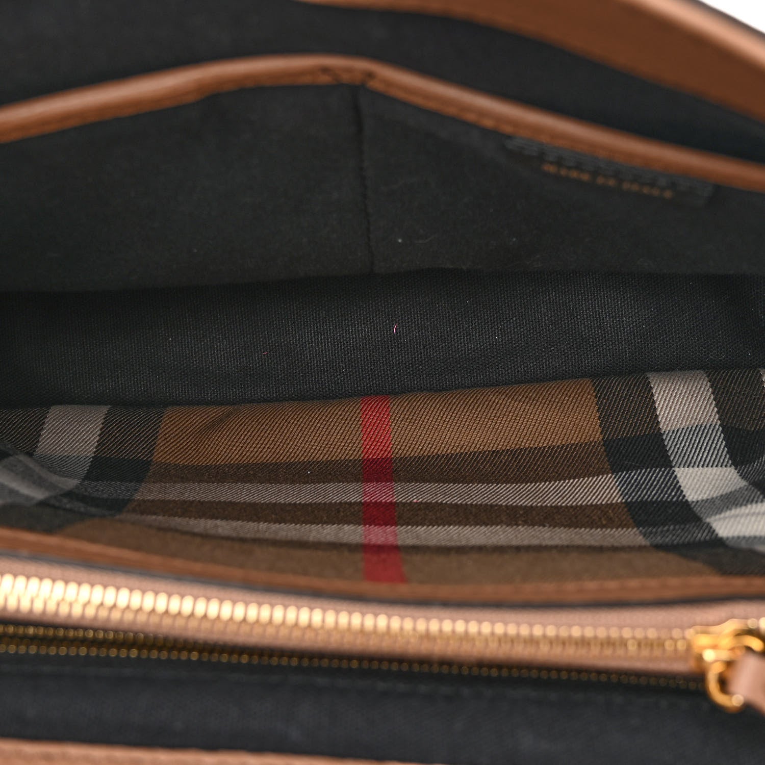 Burberry Derby Calfskin House Check Medium Camberley Dark Sand 5 of 10