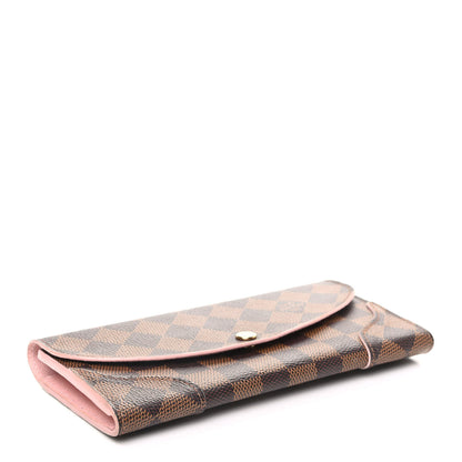 Louis Vuitton Damier Ebene Caissa Wallet Rose Ballerine 4 of 6